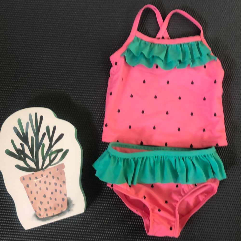 🎀Carter’s 2 pc watermelon bikini🎀 - Picture 1 of 5